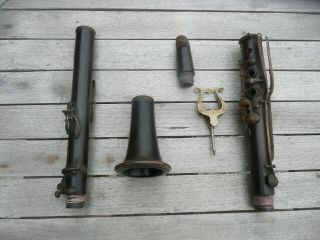 RARE OLD FRENCH 13 KEYS Bb CLARINET by BUFFET - 1860? 4