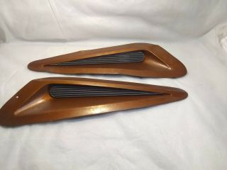 Vintage Mopar 1973 1974 Plymouth Roadrunner Hood Scoops With Inserts