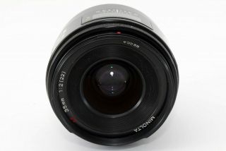 Read Minolta AF 35mm F/2.  0 Rare Lens For Sony A w/Hood From Japan 3485 3