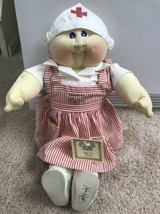 Vintage 1984 Large Cabbage Patch Babyland General Hospital Nurse Doll - Rare 2