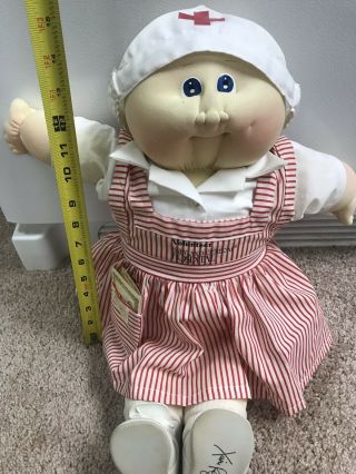 Vintage 1984 Large Cabbage Patch Babyland General Hospital Nurse Doll - Rare 3