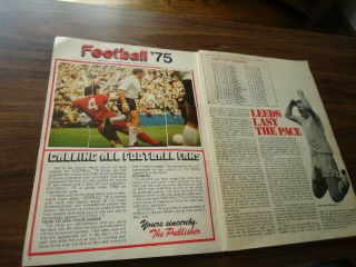 TOP SELLERS Football 75 Football Stickers Cards Album 427 / 430 Rare 1975 PANINI 3