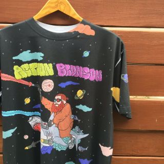 Vintage 2000s Action Bronson All Over Print Shark Space Rap Tee T - Shirt Size Xxl