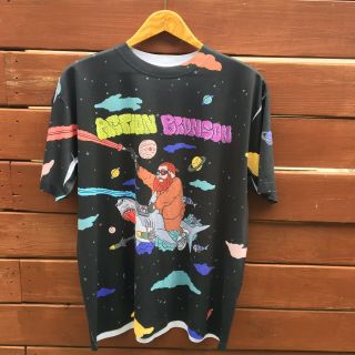 Vintage 2000s Action Bronson All Over Print Shark Space Rap Tee T - shirt Size XXL 2