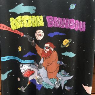 Vintage 2000s Action Bronson All Over Print Shark Space Rap Tee T - shirt Size XXL 3