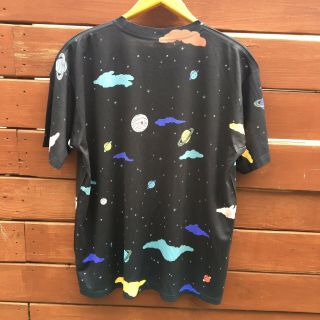 Vintage 2000s Action Bronson All Over Print Shark Space Rap Tee T - shirt Size XXL 5