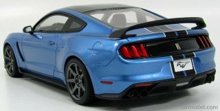 Gt Spirit Ford Mustang Shelby Gt350r Blue/black Stripe 1:18 Le 504pc Rare