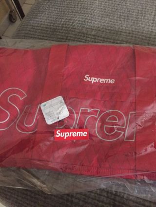 Supreme Ny Duffle Bag Red Box Logo Rare Piece