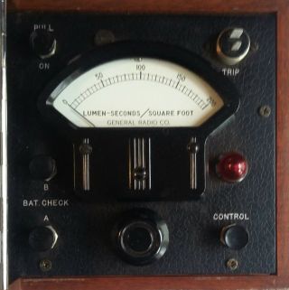 General Radio 1501 - A Light Meter W/ 1501 - PI Probe Vintage Photograph Wood Box 3