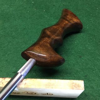 Vintage Gold Blacksmith Custom Ice Pick Awl Tool Custom Black Walnut Handle 2