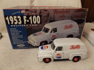 Vintage Diecast - - 1953 Ford F - 100 Pepsi Van - Limited Edition 1494 Of 1500 - 1/18th