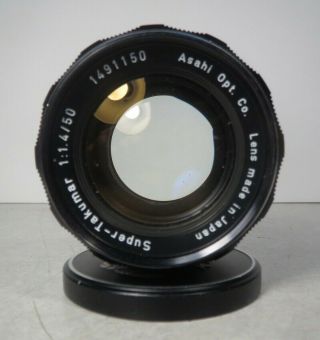 Rare 8 Elements Asahi Pentax Takumar 50mm F1.  4 Lens