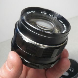 Rare 8 elements Asahi Pentax Takumar 50mm f1.  4 lens 6