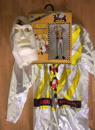 Vintage 1992 Rubie’s Tyco Crash Test Dummies Halloween Costume Rubber Mask