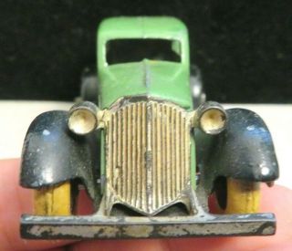 Vintage Tootsietoy 1930 ' s Graham Series Car 0513 Green & Black 5 Wheel Sedan 3