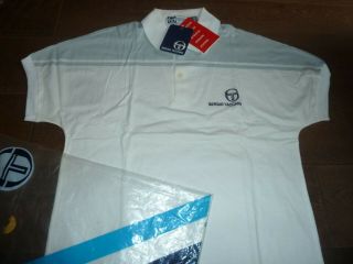 Vintage Bnwt Og Nos Sergio Tacchini Young Line Tennis Shirt 1980s Casuals M