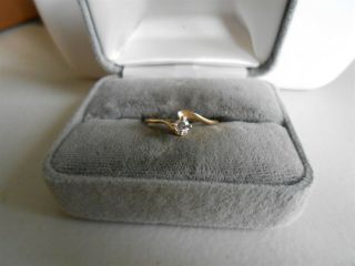 Cute Diamond Engagement Ring 14kt