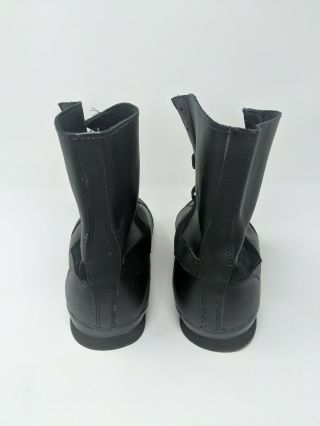 Pony Boxing Black Leather Boots Shoes K.  O.  Mens Size 11 VTG 5