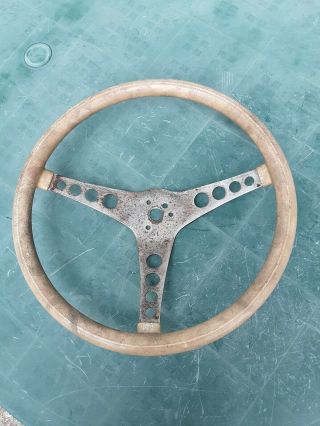 Vintage Superior Industries The 500 White Steering Wheel,  Gasser,  Rat Rod