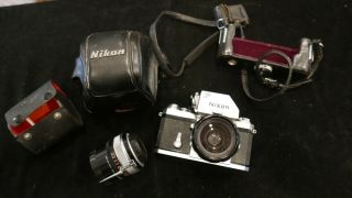 Vintage Nikon F Camera W/ Lens