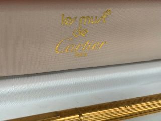 Vintage Les MUST de CARTIER Paris Ballpoint Pen gold Plate 2