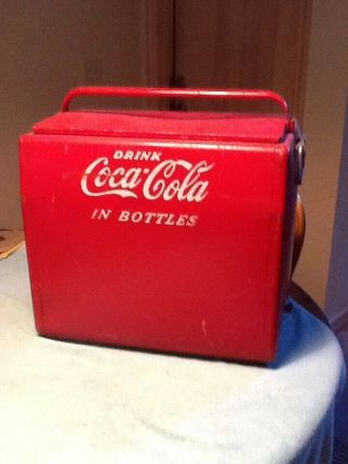 Vintage Coca - Cola Metal Embossed Cooler