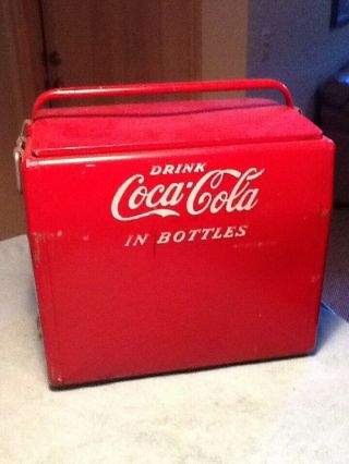 VINTAGE COCA - COLA METAL EMBOSSED COOLER 3