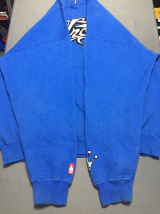 Vintage JNCO Jeans Men ' s Hoodie Sweatshirt Size 2XL XXL Blue Vtg Deadstock RARE 5