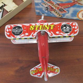 Vintage 1960 ' s TPS JAPAN for SEARS BATTERY OPERATED STUNT PLANE 3