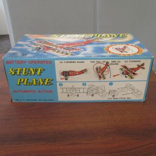 Vintage 1960 ' s TPS JAPAN for SEARS BATTERY OPERATED STUNT PLANE 8