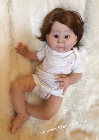 Reborn Baby Girl By Lizzy By Adrie Stoete Sole Rare Doll W/coa
