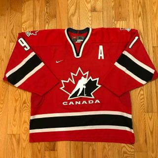 Vintage Joe Sakic Team Canada 2002 Nike Olympic Hockey Jersey Size Xl Assistant