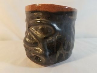Vintage Puerto Rican Pottery Corp Tiki Cup 1960s Hal Lasky 3
