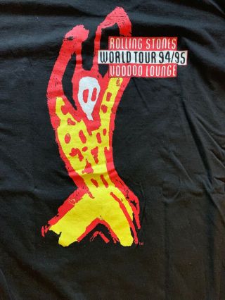 Vintage Rolling Stones Concert T Shirt Voodoo Lounge 1994 XL 6