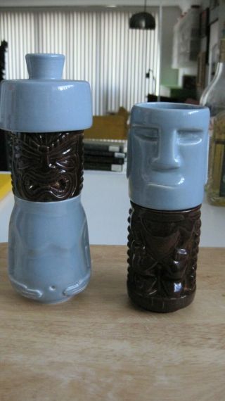 Very rare Munktiki stacker set - tiki mug moai ku warrior stacker mugs 3