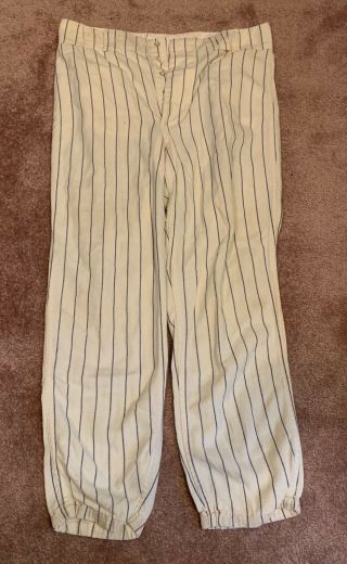 1969 York Yankees Game Worn Pants Steiner Flannel Vintage 37 Jersey 3