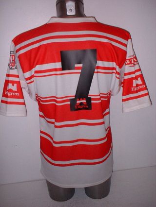 Wigan Warriors Large Gregory Ellgren VIntage Shirt Rugby League Jersey Top Kit 3