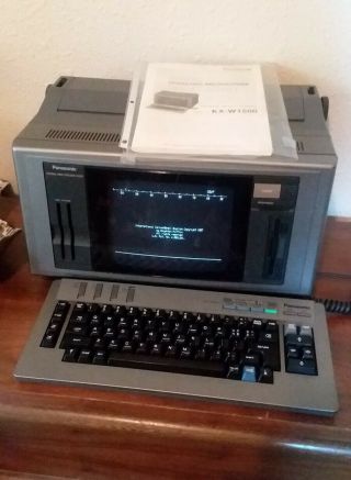 Vintage Panasonic Kx - W1500 Typewriter Word Processor W/ Built - In Printer/screen