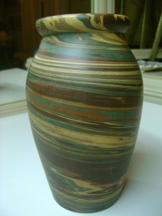 Vtg Niloak Mission Ware Vase 6 1/2 "