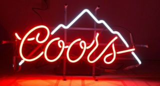 Vintage 1988 Coors W/ Mountains Neon Beer Sign