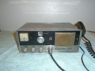 Vintage E.  C.  I.  Courier 23 Cb Tube Base Station Radio Microphone