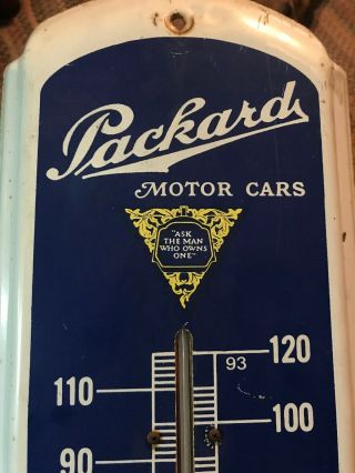 Vintage Packard Motor Cars Wall Thermometer Auto Advertising Tin Sign 3