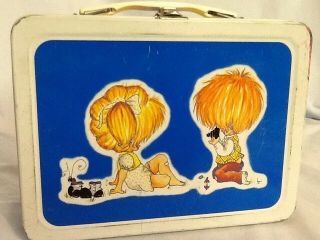 Vintage Childrens Lunch Box 1974 Lynn Santarlasci With Thermos