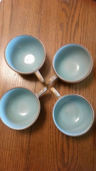 Rare Vintage Heath Ceramics Pottery Cups (8) With 4 Saucers