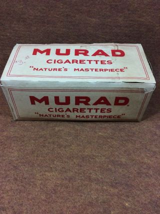 Vintage Murad Turkish Cigarette Carton With 10 Boxes