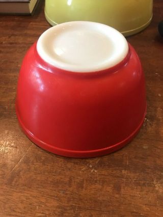 Vintage Pyrex Primary Colors Mixing Bowls Complete Set Of 4 No Chips 4