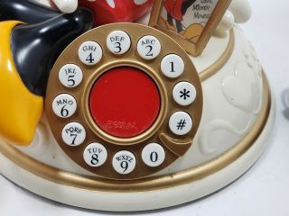 Vintage Disney Telemania Minnie Mouse Desk Phone Collectible Great 3
