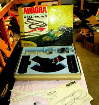 Vintage Aurora Model Motoring T Jet Formula 1 Whip Race Set Thunderjet (2) Real