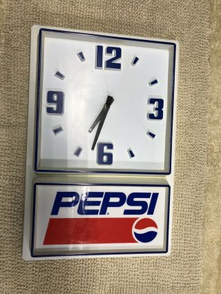 Vintage Pepsi Cola Soda Pop Advertising Wall Clock For Bar Restaurant Diner 2