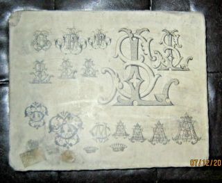 Vintage Litho Stone Lithography Stone For Printing For Capital Letters